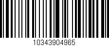 Código de barras (EAN, GTIN, SKU, ISBN): '10343904965'