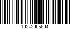 Código de barras (EAN, GTIN, SKU, ISBN): '10343905894'