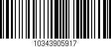 Código de barras (EAN, GTIN, SKU, ISBN): '10343905917'