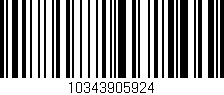 Código de barras (EAN, GTIN, SKU, ISBN): '10343905924'