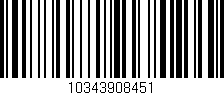 Código de barras (EAN, GTIN, SKU, ISBN): '10343908451'