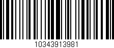 Código de barras (EAN, GTIN, SKU, ISBN): '10343913981'