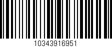 Código de barras (EAN, GTIN, SKU, ISBN): '10343916951'