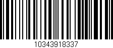 Código de barras (EAN, GTIN, SKU, ISBN): '10343918337'