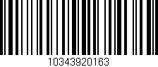 Código de barras (EAN, GTIN, SKU, ISBN): '10343920163'