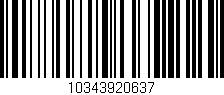 Código de barras (EAN, GTIN, SKU, ISBN): '10343920637'