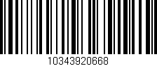 Código de barras (EAN, GTIN, SKU, ISBN): '10343920668'