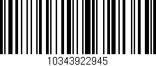 Código de barras (EAN, GTIN, SKU, ISBN): '10343922945'