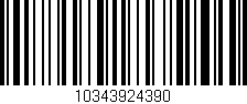 Código de barras (EAN, GTIN, SKU, ISBN): '10343924390'