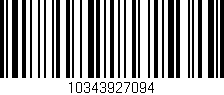 Código de barras (EAN, GTIN, SKU, ISBN): '10343927094'