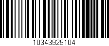 Código de barras (EAN, GTIN, SKU, ISBN): '10343929104'
