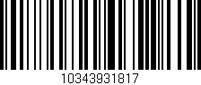 Código de barras (EAN, GTIN, SKU, ISBN): '10343931817'