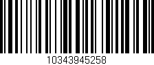 Código de barras (EAN, GTIN, SKU, ISBN): '10343945258'