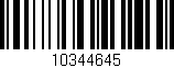 Código de barras (EAN, GTIN, SKU, ISBN): '10344645'