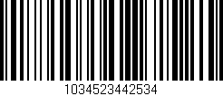 Código de barras (EAN, GTIN, SKU, ISBN): '1034523442534'