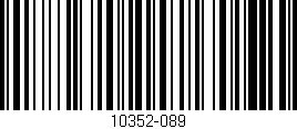 Código de barras (EAN, GTIN, SKU, ISBN): '10352-089'