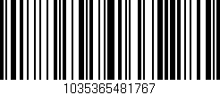 Código de barras (EAN, GTIN, SKU, ISBN): '1035365481767'