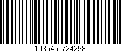 Código de barras (EAN, GTIN, SKU, ISBN): '1035450724298'