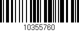 Código de barras (EAN, GTIN, SKU, ISBN): '10355760'