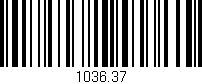 Código de barras (EAN, GTIN, SKU, ISBN): '1036.37'