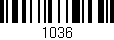 Código de barras (EAN, GTIN, SKU, ISBN): '1036'