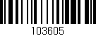 Código de barras (EAN, GTIN, SKU, ISBN): '103605'