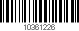 Código de barras (EAN, GTIN, SKU, ISBN): '10361226'