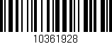 Código de barras (EAN, GTIN, SKU, ISBN): '10361928'