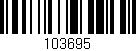 Código de barras (EAN, GTIN, SKU, ISBN): '103695'