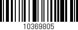 Código de barras (EAN, GTIN, SKU, ISBN): '10369805'