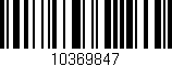Código de barras (EAN, GTIN, SKU, ISBN): '10369847'