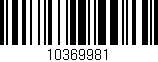 Código de barras (EAN, GTIN, SKU, ISBN): '10369981'