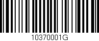 Código de barras (EAN, GTIN, SKU, ISBN): '10370001G'