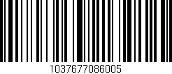 Código de barras (EAN, GTIN, SKU, ISBN): '1037677086005'