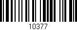 Código de barras (EAN, GTIN, SKU, ISBN): '10377'