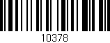 Código de barras (EAN, GTIN, SKU, ISBN): '10378'
