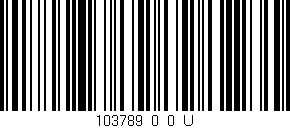 Código de barras (EAN, GTIN, SKU, ISBN): '103789_0_0_U'