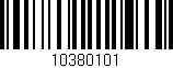 Código de barras (EAN, GTIN, SKU, ISBN): '10380101'