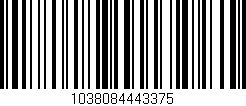 Código de barras (EAN, GTIN, SKU, ISBN): '1038084443375'