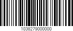 Código de barras (EAN, GTIN, SKU, ISBN): '1038279000000'