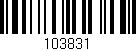 Código de barras (EAN, GTIN, SKU, ISBN): '103831'