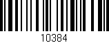Código de barras (EAN, GTIN, SKU, ISBN): '10384'