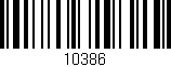 Código de barras (EAN, GTIN, SKU, ISBN): '10386'