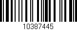 Código de barras (EAN, GTIN, SKU, ISBN): '10387445'