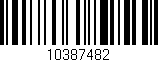 Código de barras (EAN, GTIN, SKU, ISBN): '10387482'