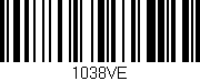 Código de barras (EAN, GTIN, SKU, ISBN): '1038VE'