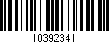 Código de barras (EAN, GTIN, SKU, ISBN): '10392341'