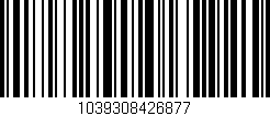 Código de barras (EAN, GTIN, SKU, ISBN): '1039308426877'