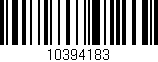 Código de barras (EAN, GTIN, SKU, ISBN): '10394183'