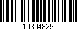 Código de barras (EAN, GTIN, SKU, ISBN): '10394829'